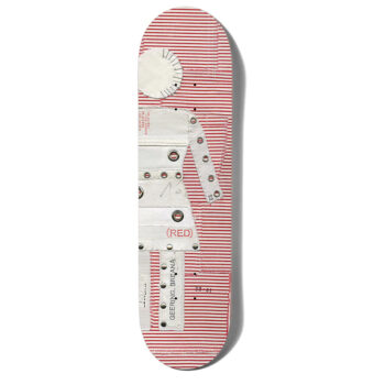 Girl Skateboards Geering (Red) Stripe Deck