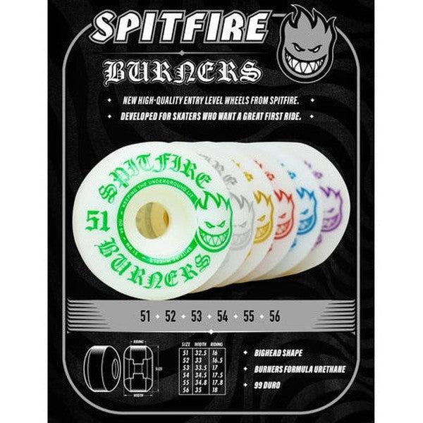 Spitfire Wheels Burner White 99DU