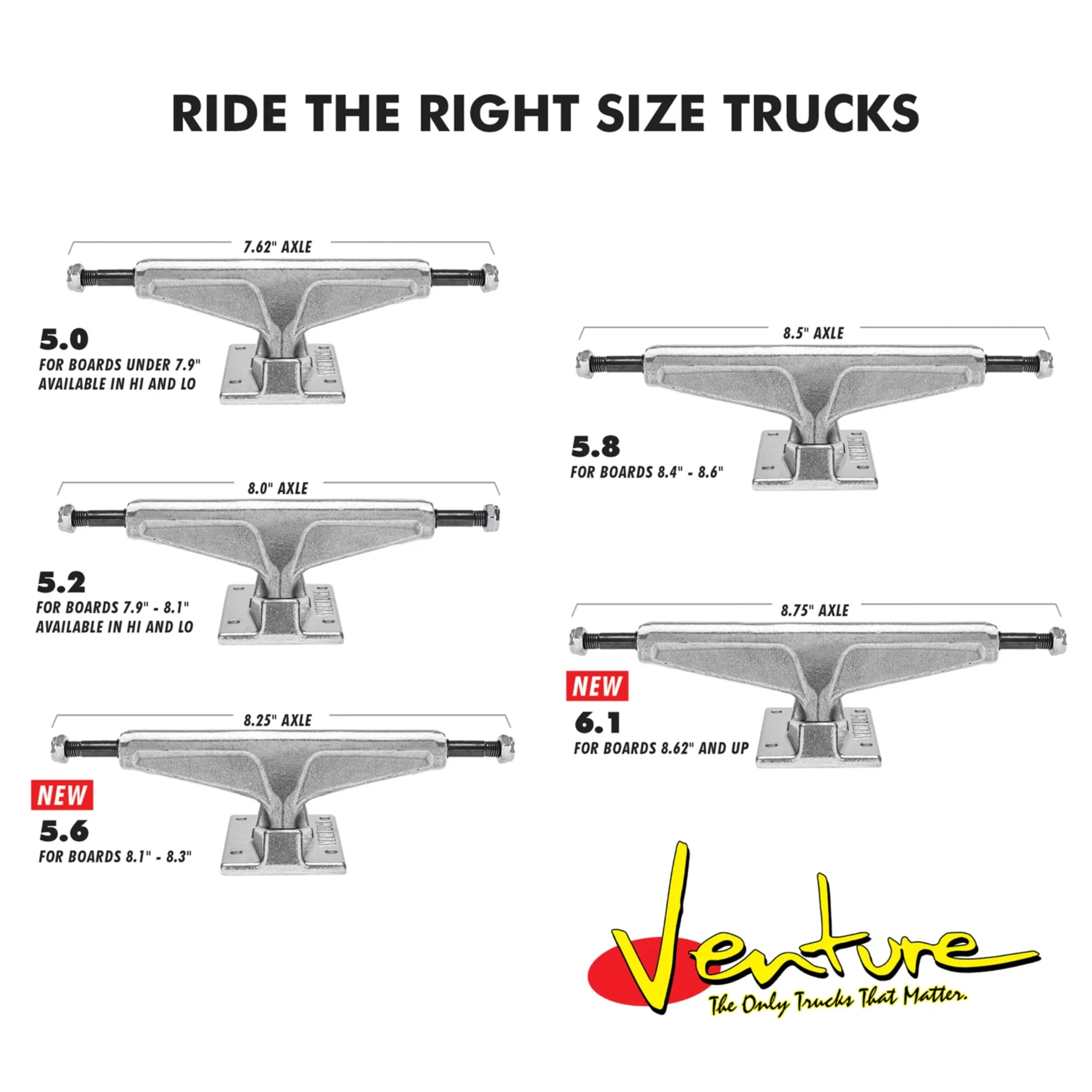 Venture Trucks V8 Polished