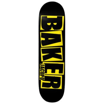 Baker Skateboards Carozzi Brand Logo Danger YLW Deck 8.0