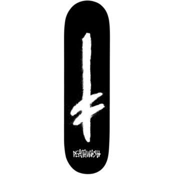Deathwish Skateboards  Gang Spray Blk/Wht Deck