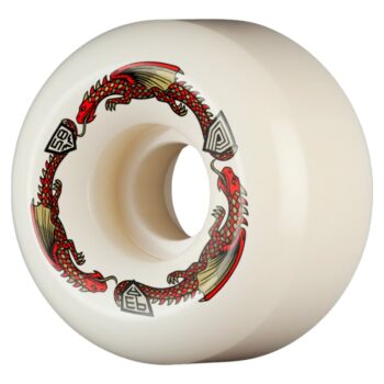 Powell Peralta Skateboards  DRAGON FORMULA RED 93A 58X33MM OFF WHITE