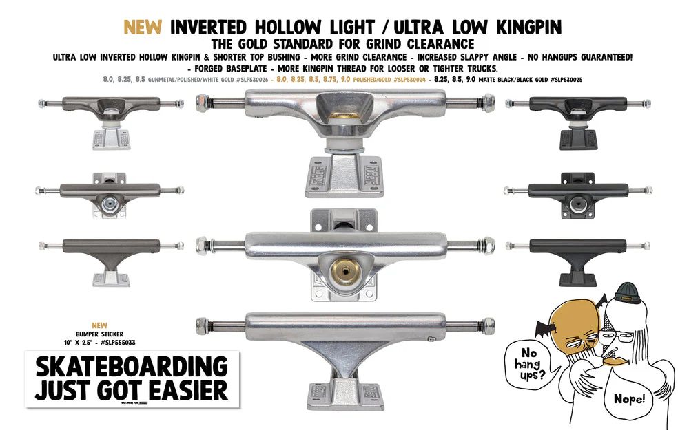 Slappy Trucks ST1 Inverted Hollow Lights / Ultra Low